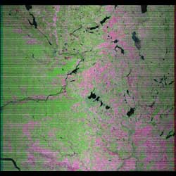 Landsat 7 over Madison June 1, 2008